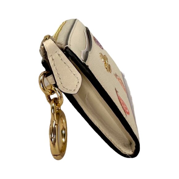 Coach L-Zip Chalk Keychain Card Case Wallet (NWOT) - Picture 3 of 4